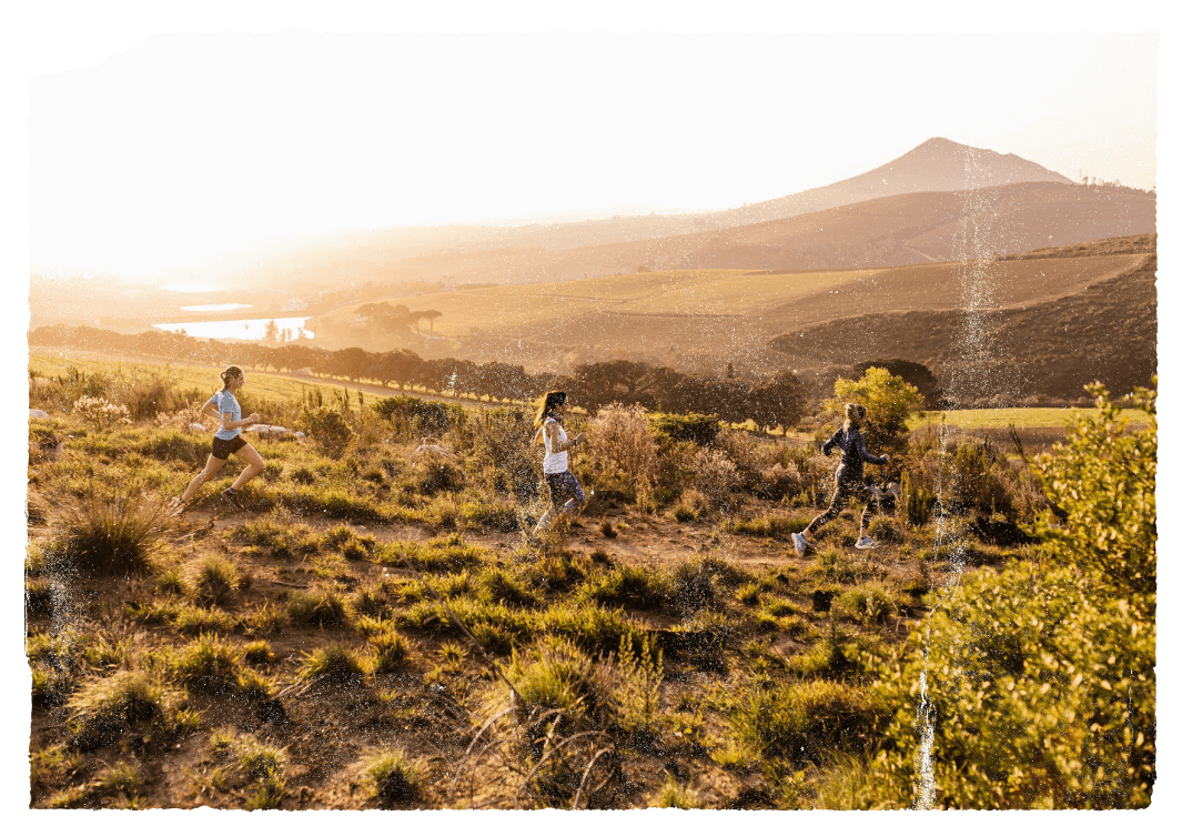 mountain biking & trail running at Muratie Wine Estate